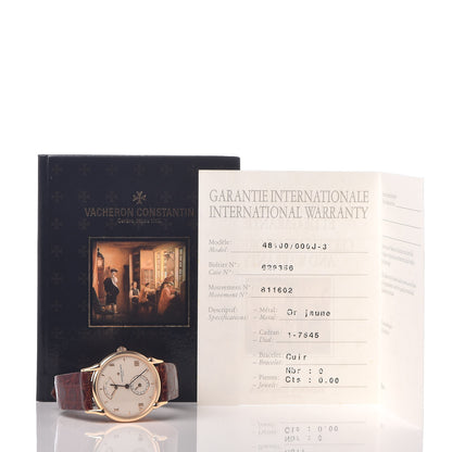 Vacheron Constantin 18K Pink Gold Alligator 31.5mm Les Historiques Tour de L'ile Power Reserve Manual Winding Watch 48100/000J-3 7 of 7