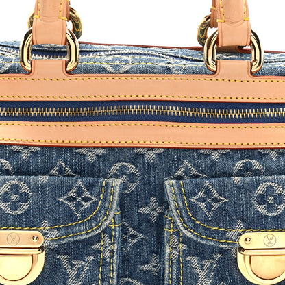 Louis Vuitton Monogram Denim Neo Speedy Blue 6 of 8