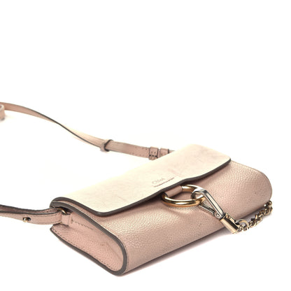 Chloe Goatskin Mini Faye Shoulder Bag Cement Pink 4 of 9