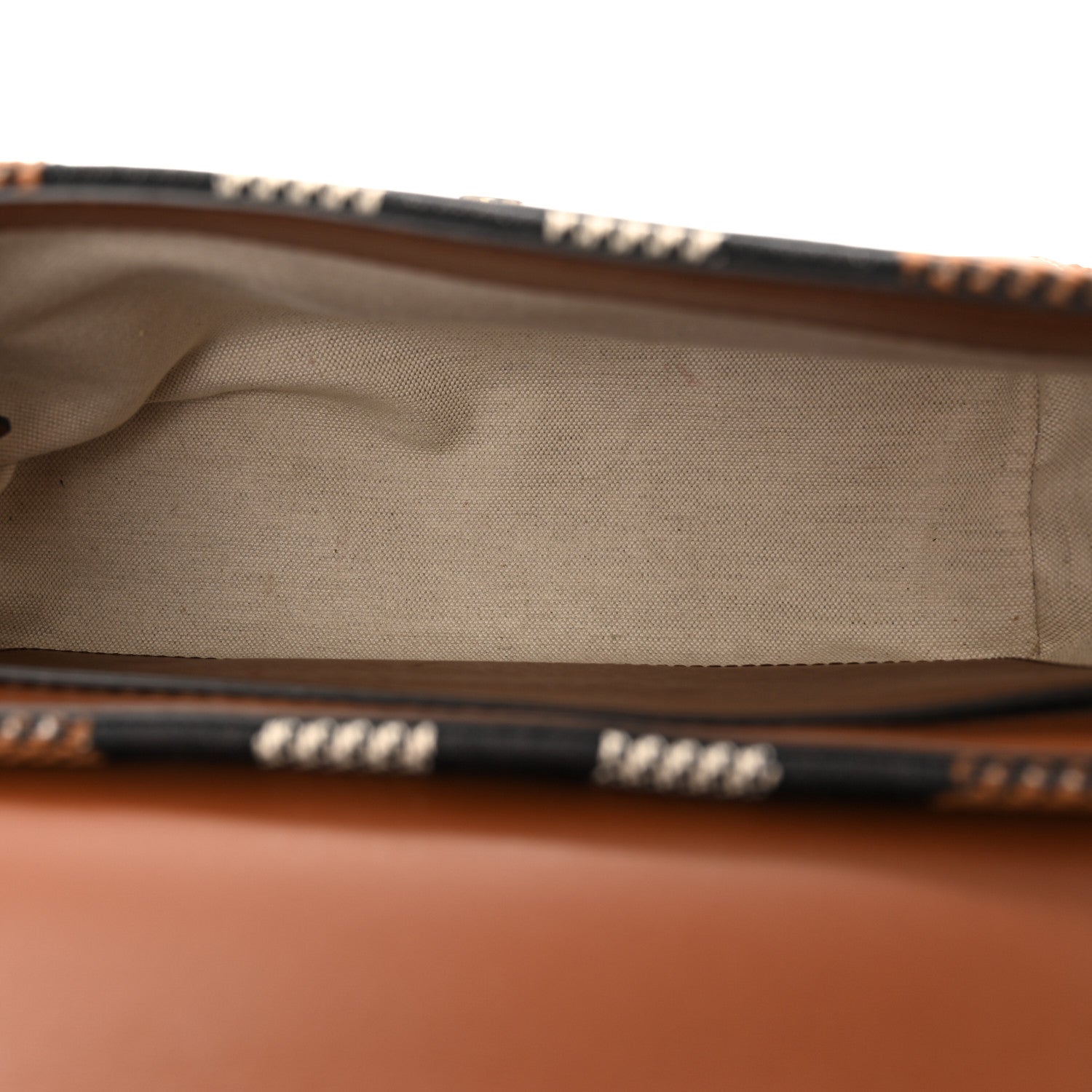 Burberry Calfskin Exaggerated Check Note Crossbody Bag Dark Birch Brown 5 of 11