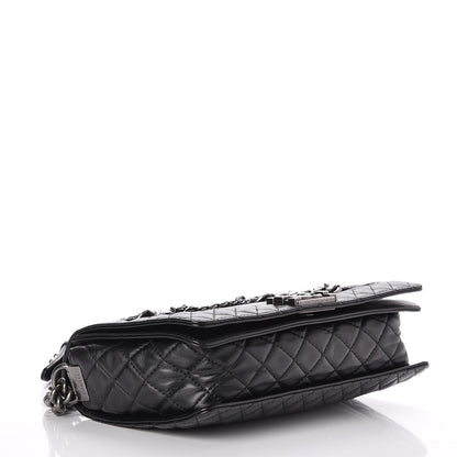 Chanel Calfskin Enchained Medium Boy Flap Black 4 of 7