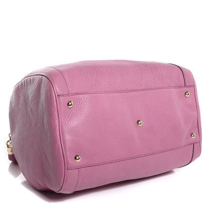 Gucci Pebbled Calfskin Medium Soho Boston Fresia Rose 4 of 7