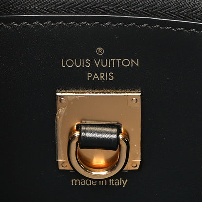 Louis Vuitton Calfskin Monogram Tape City Steamer MM Rouge Navy 6 of 8