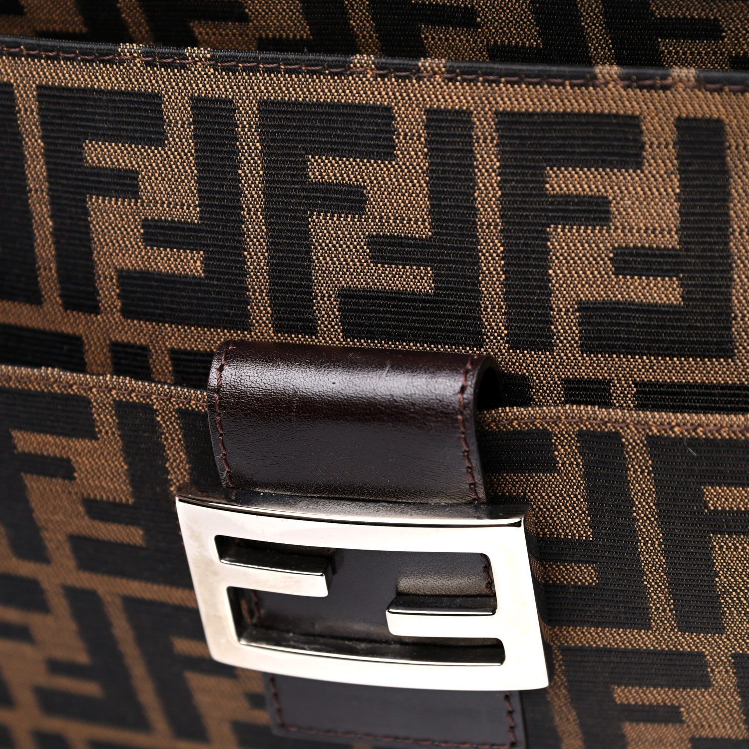 Fendi Zucca Shoulder Bag Tobacco 7 of 11