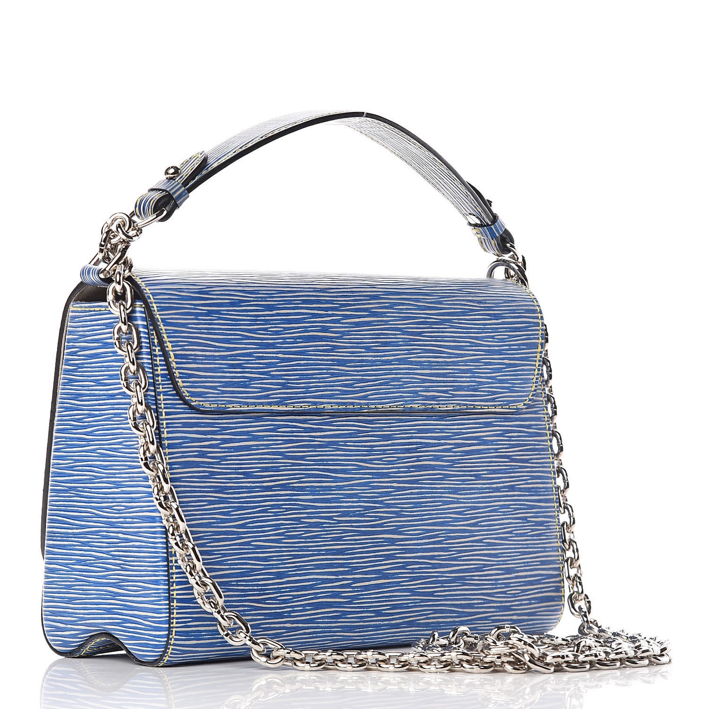 Epi Twist Shoulder Bag MM Denim Light