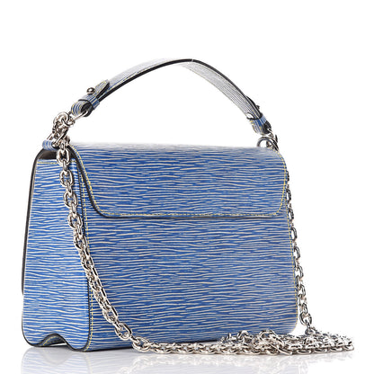 Louis Vuitton Epi Twist Shoulder Bag MM Denim Light 3 of 10