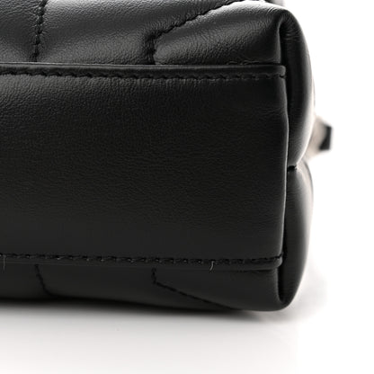 Saint Laurent Calfskin Y Quilted Monogram Toy Loulou Crossbody Bag Black 11 of 13