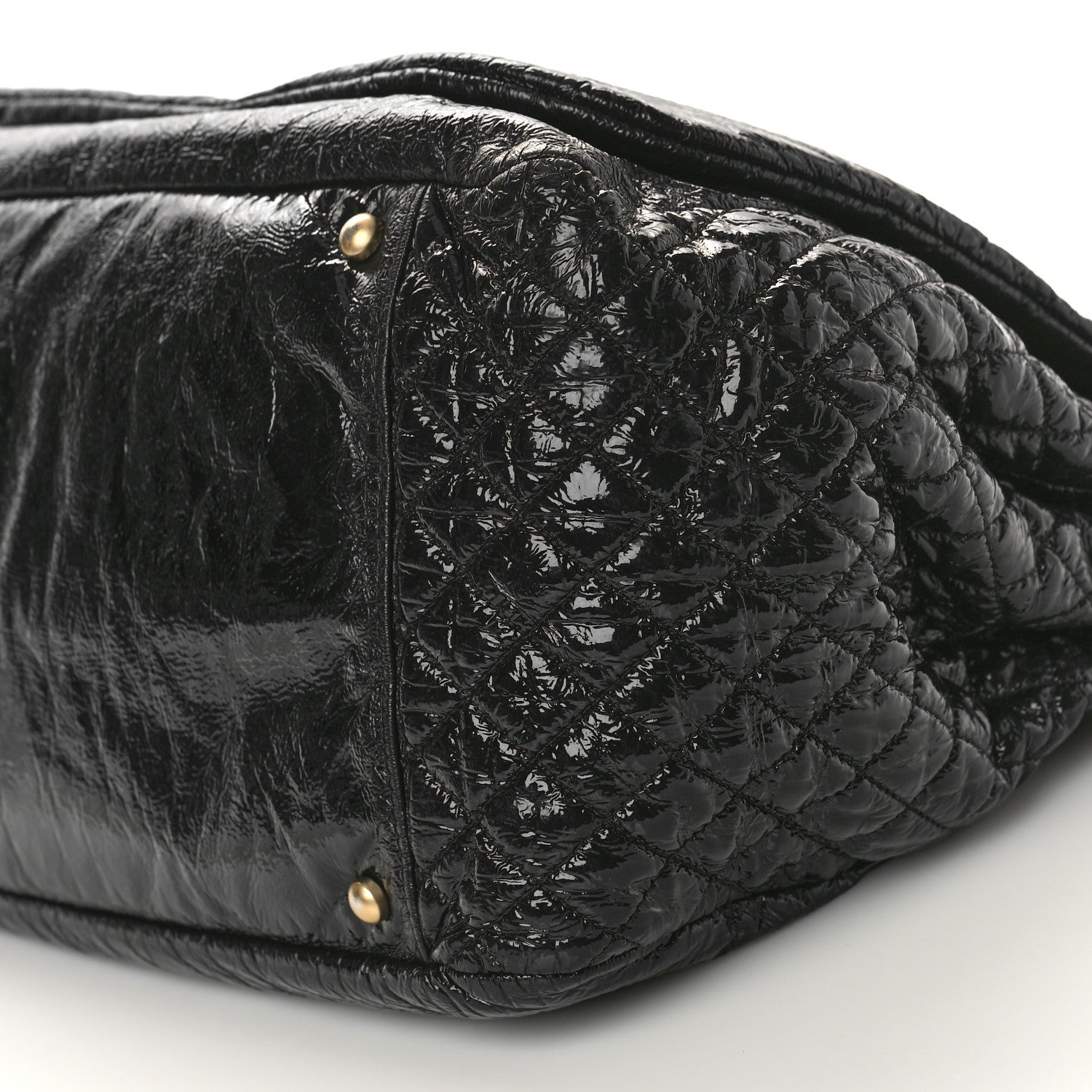 Chanel Vinyl XL Rock and Chain Flap Black 9 of 11