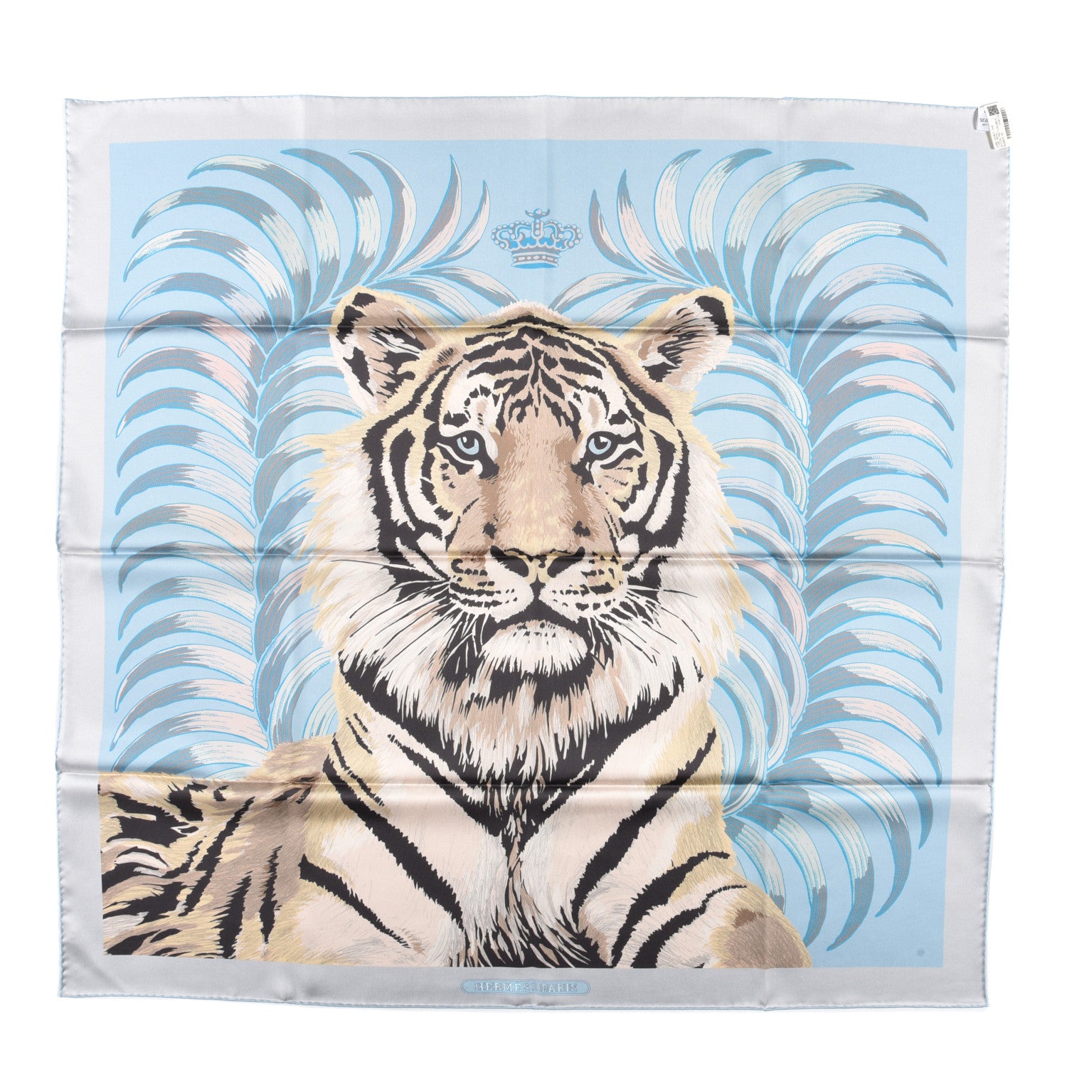 Hermes Silk Tigre Royal Double Face Scarf 90 Ciel Multicolor 2 of 5