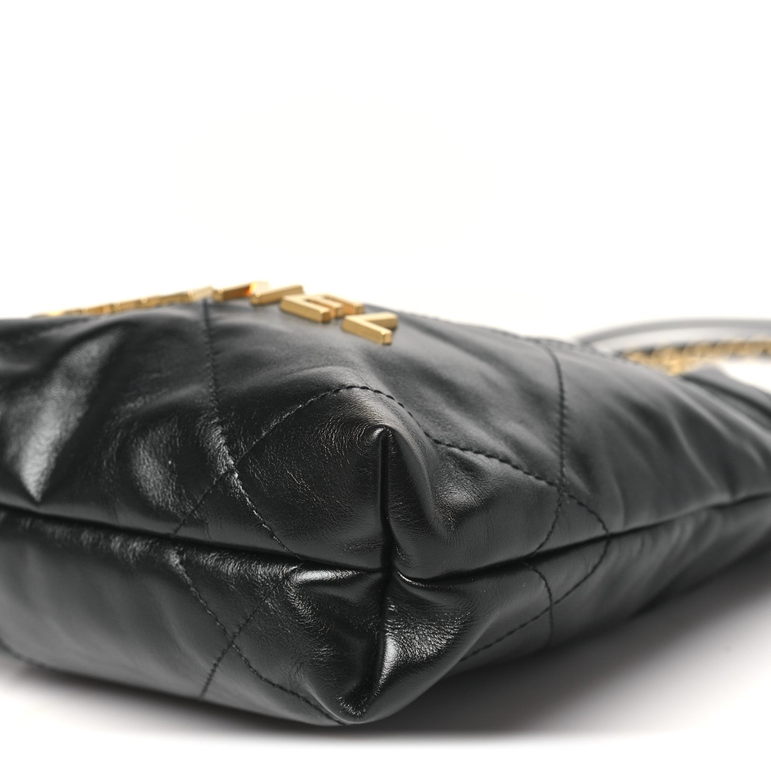 Chanel Shiny Calfskin Quilted Mini Chanel 22 Black 10 of 11