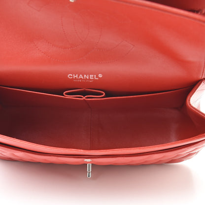 Chanel Lambskin Quilted Jumbo Double Flap Red 4 of 17