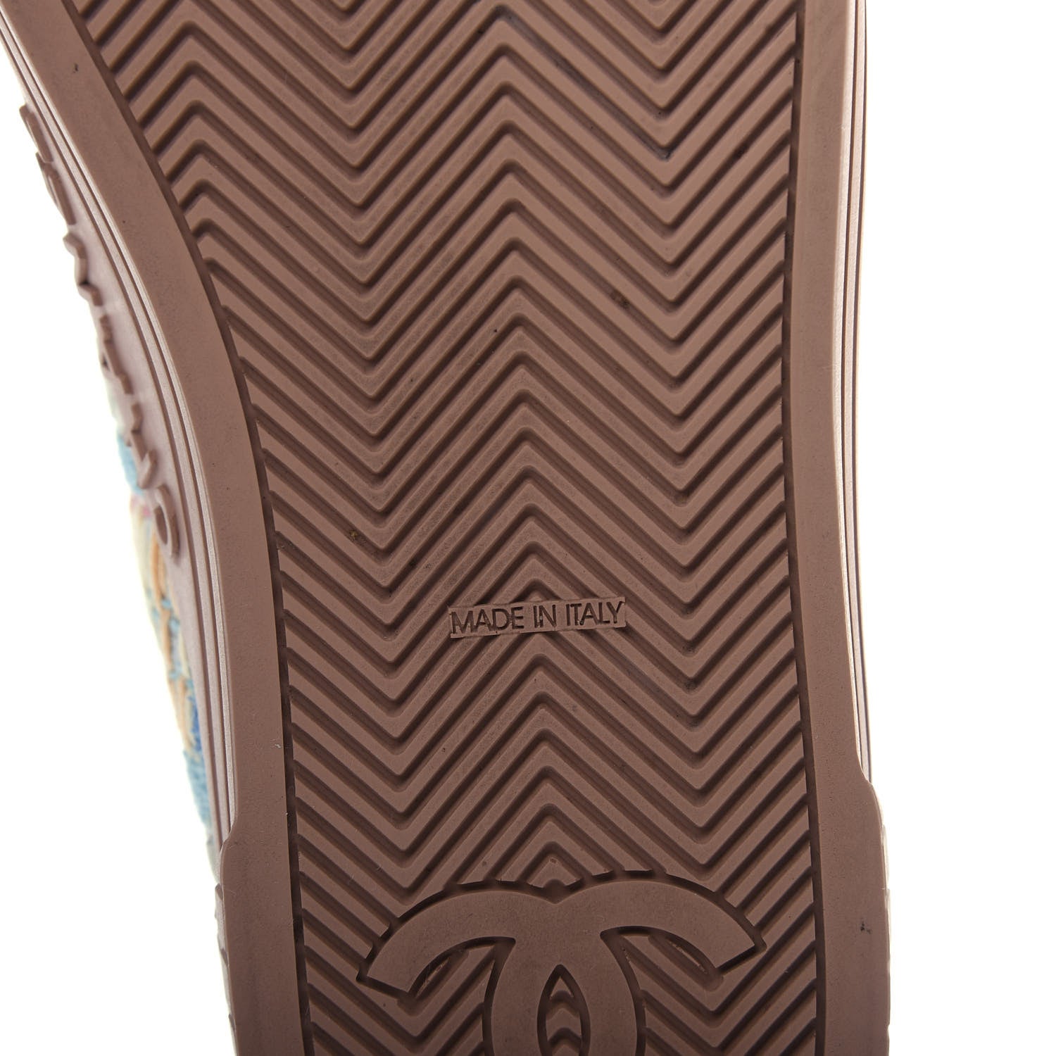 Chanel Tweed Low Top Sneakers 36 Multicolor Beige 9 of 11