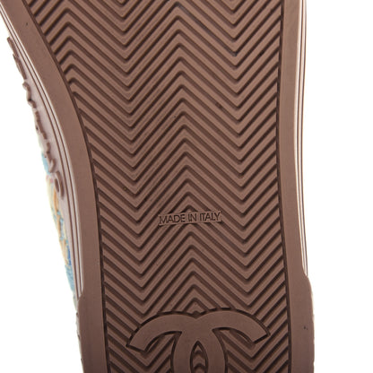 Chanel Tweed Low Top Sneakers 36 Multicolor Beige 9 of 11