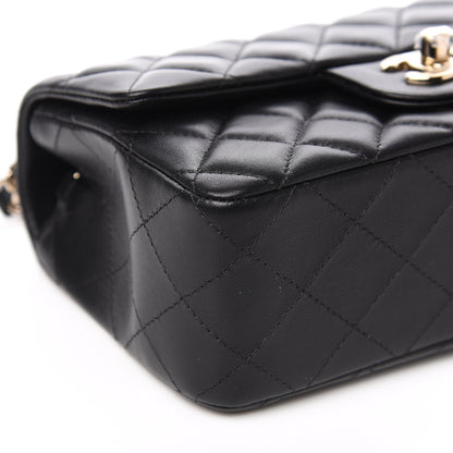 Chanel Lambskin Quilted Mini Rectangular Flap Black 8 of 11