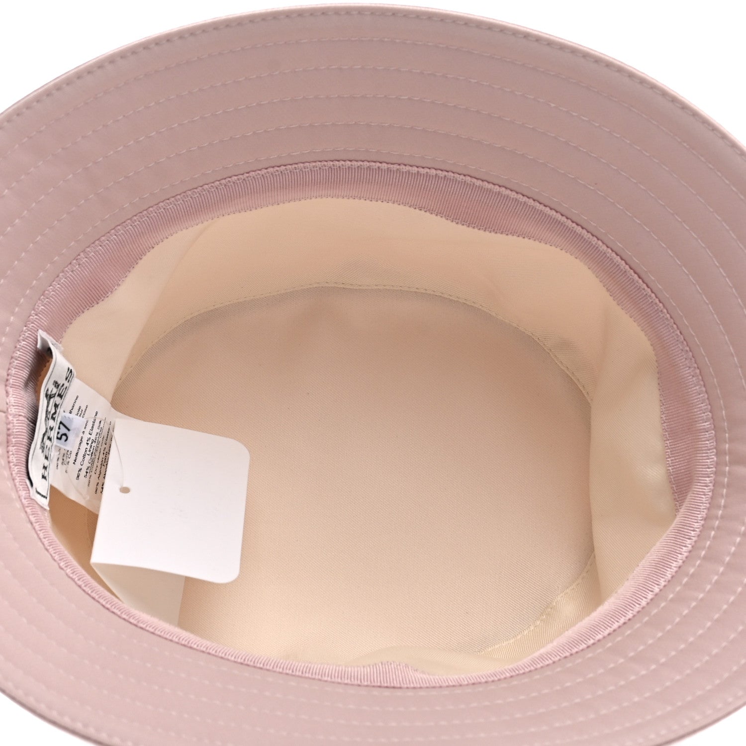 Hermes Cotton Harper H Nautic Bucket Hat 57 Rose Sepia 7 of 8
