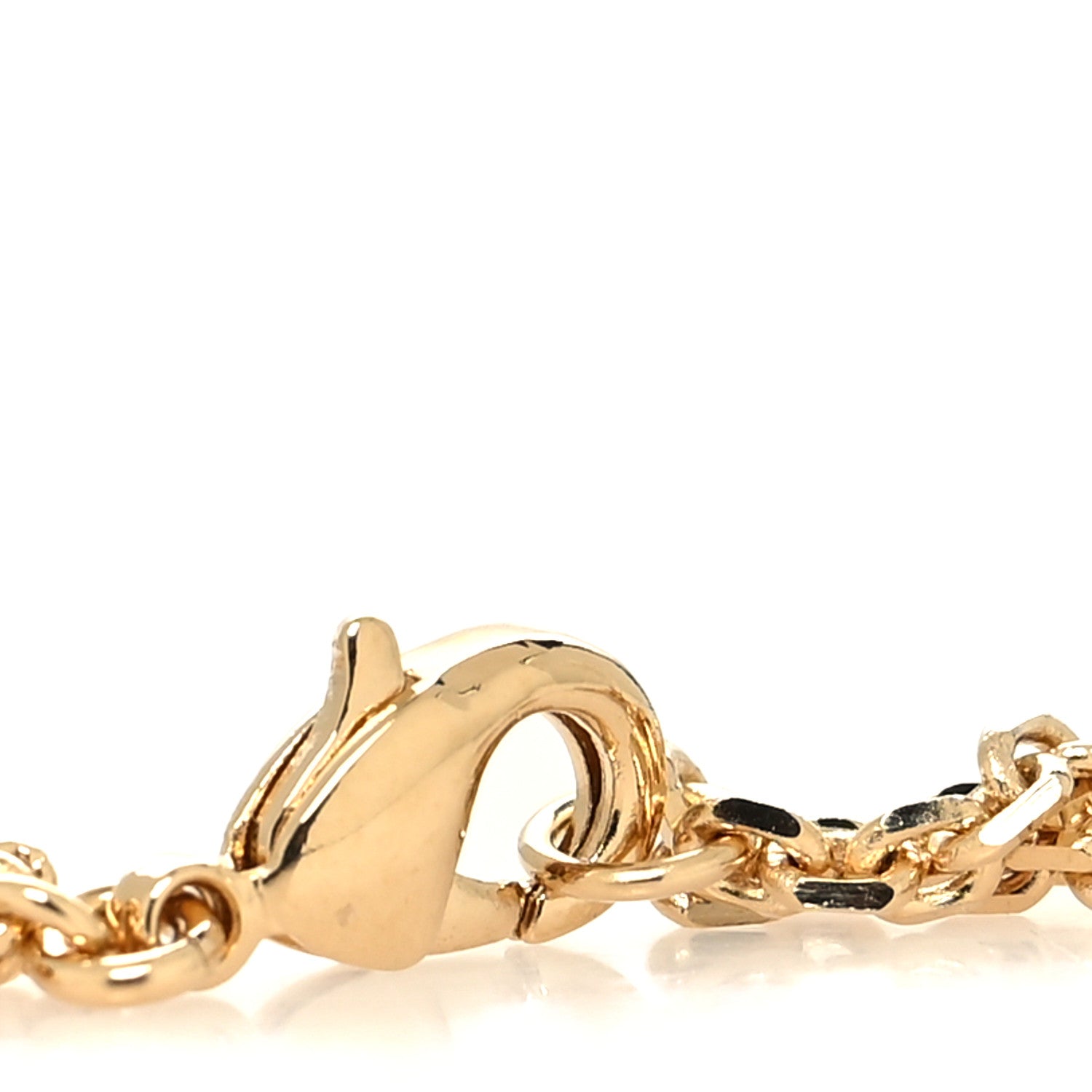 Christian Dior Crystal Metal Petit CD Double Bracelet Gold 4 of 5