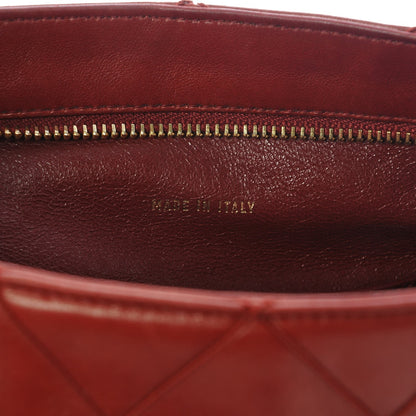 Chanel Lambskin Stitched Tassel Shoulder Bag Red 12 of 13