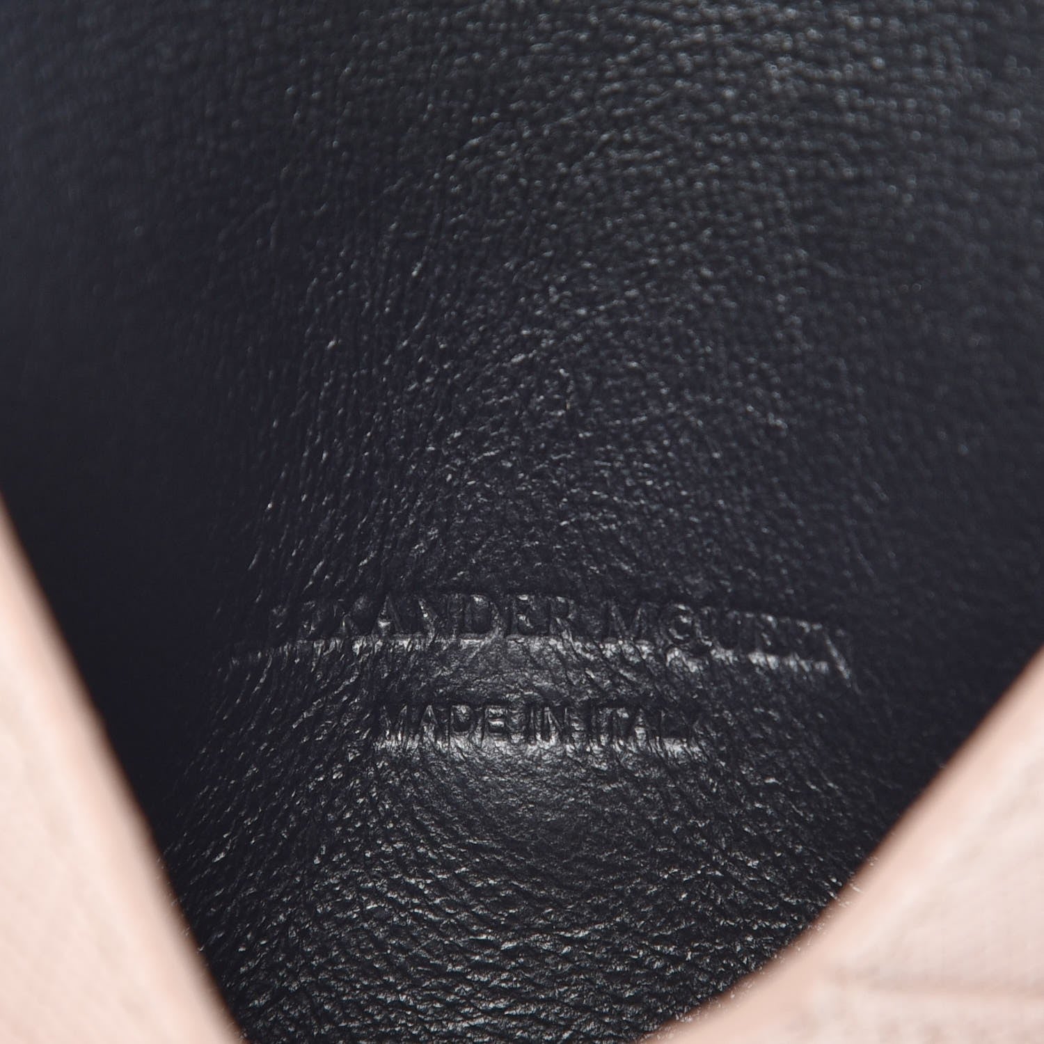 Alexander McQueen Calfskin Skull Envelope Card Holder Teint 6 of 7