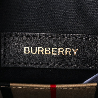 Burberry E-Canvas Calfskin Icon Stripe Louise Bag Archive Beige 6 of 10