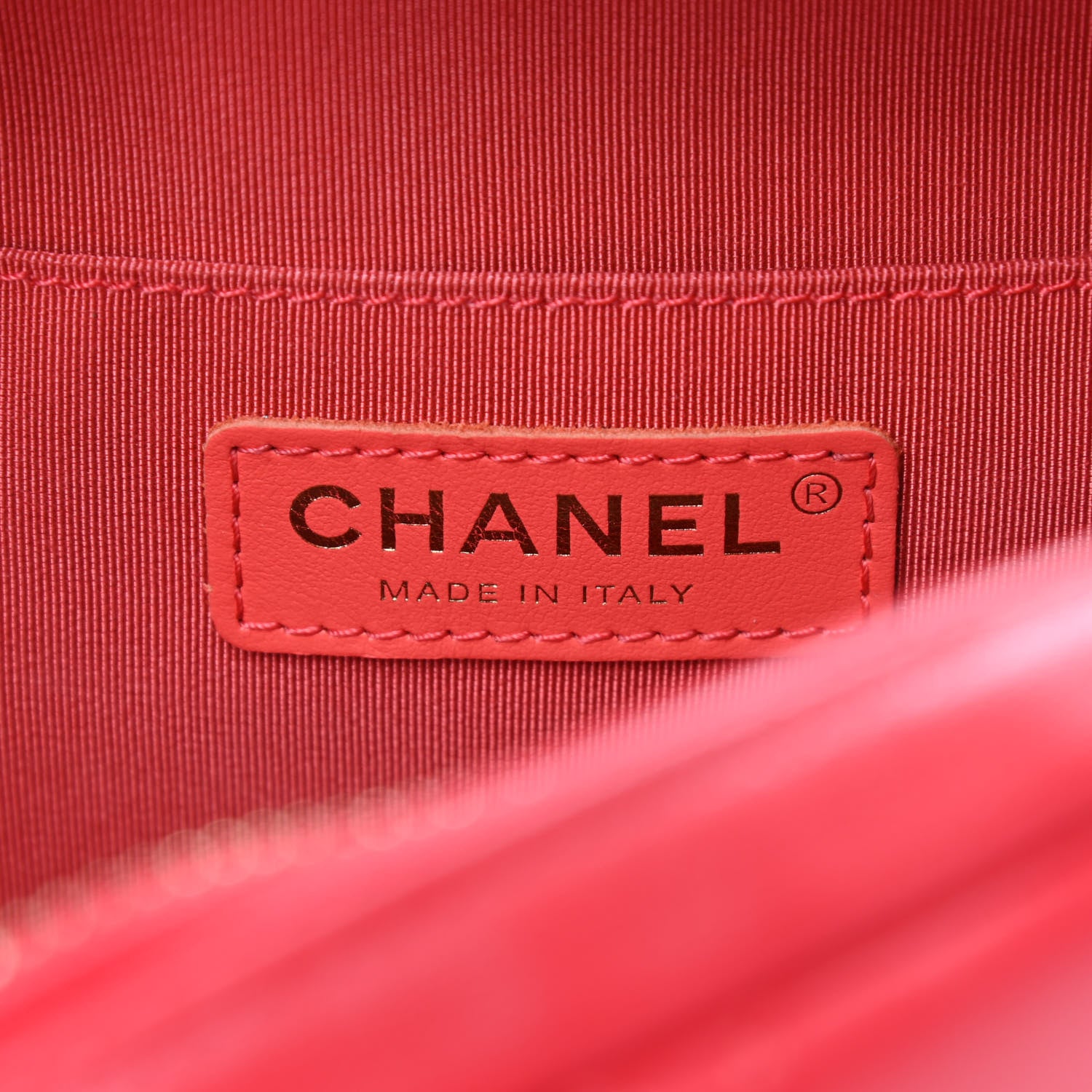 Chanel Lambskin Quilted Studded Beauty Begins Bag Fuchsia 6 of 9