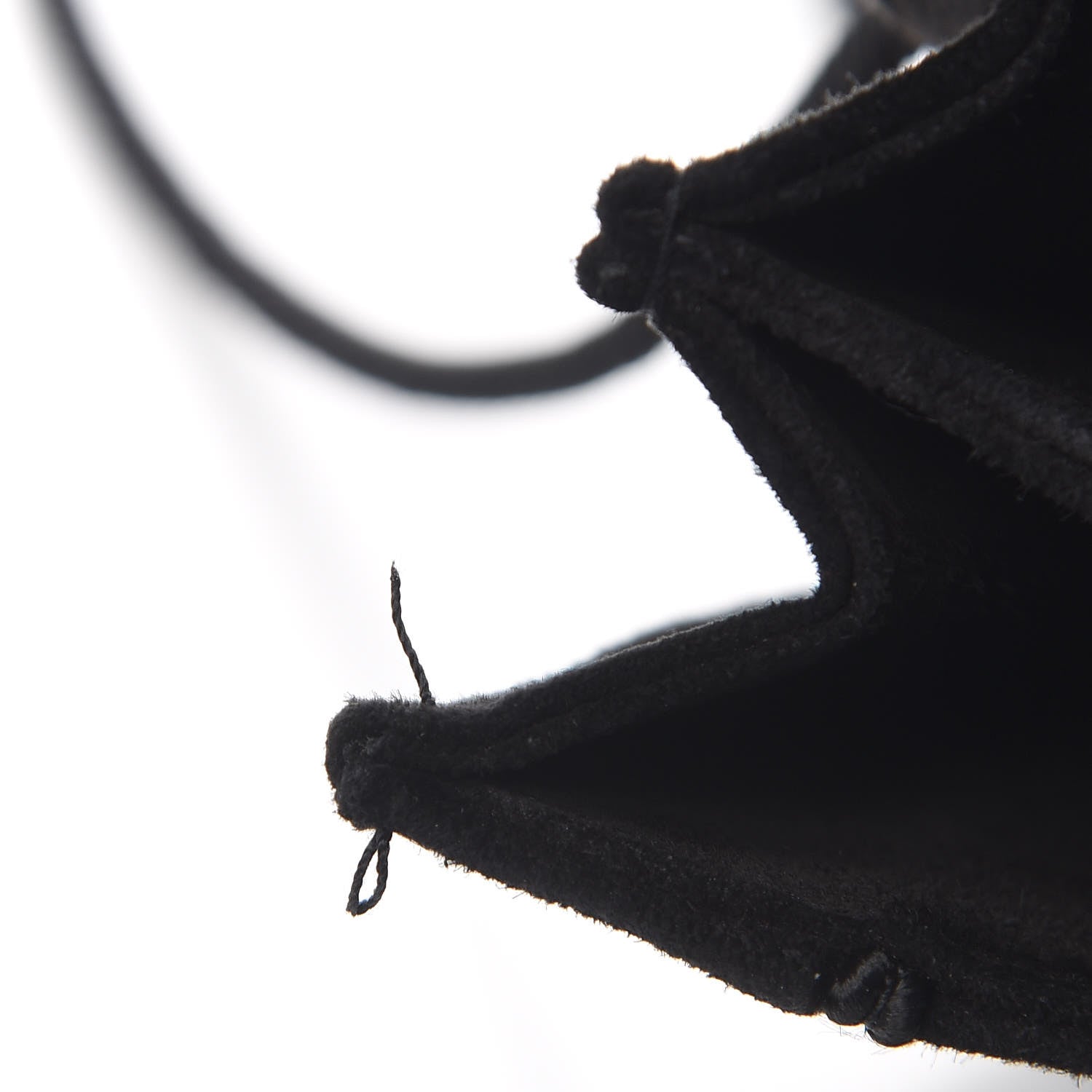 Saint Laurent Suede Medium Monogram Fetish Satchel Black 11 of 11