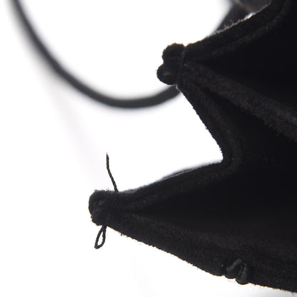 Saint Laurent Suede Medium Monogram Fetish Satchel Black 11 of 11