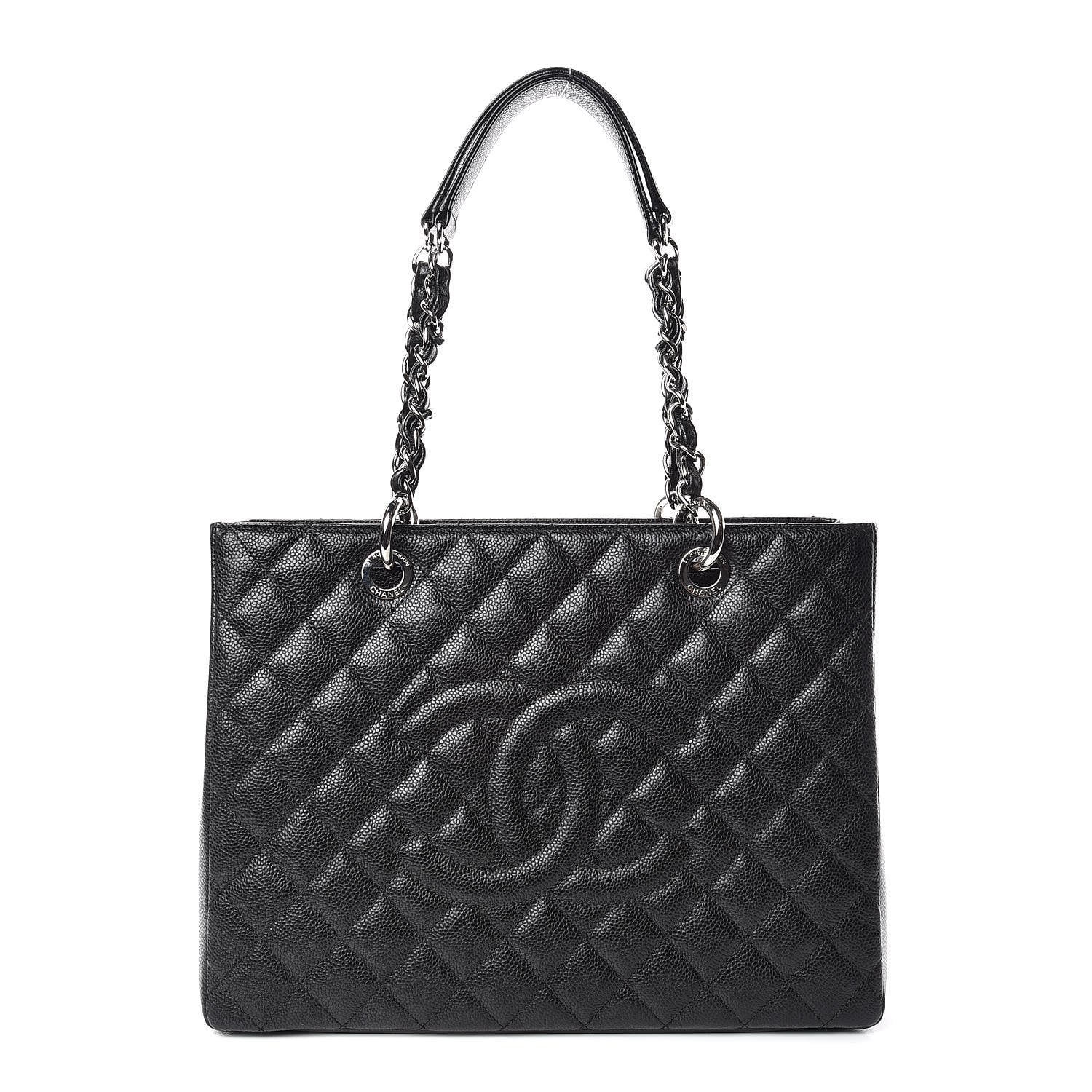 Chanel Caviar Quilted Grand Shopping Tote GST Black 1 of 10