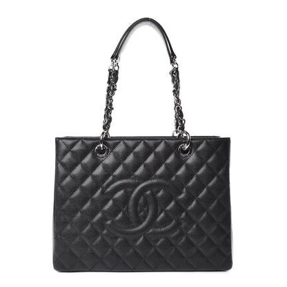 Chanel Caviar Quilted Grand Shopping Tote GST Black 1 of 10