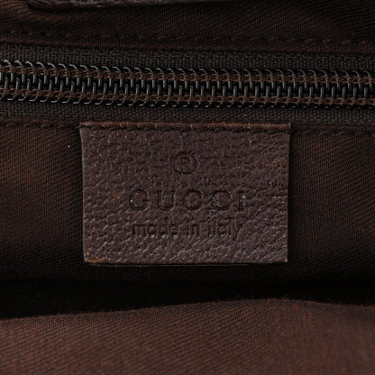 Gucci GG Monogram Medium Web Handle Double Pocket Tote Brown 6 of 11