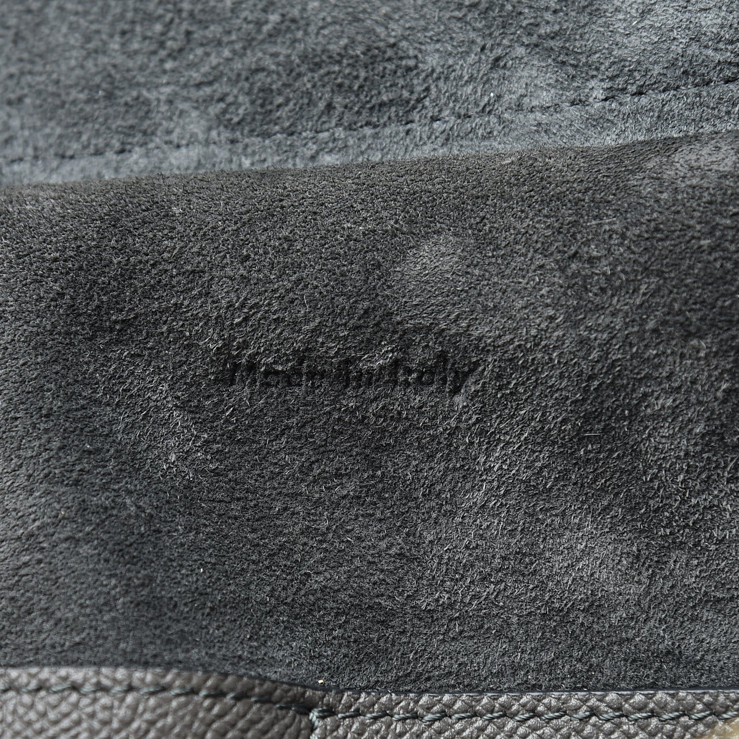 Grained Calfskin Mini Belt Bag Grey