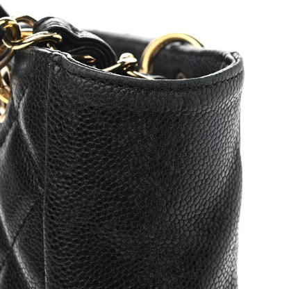 Chanel Caviar Quilted Petit Shopping Tote PST Black 14 of 17