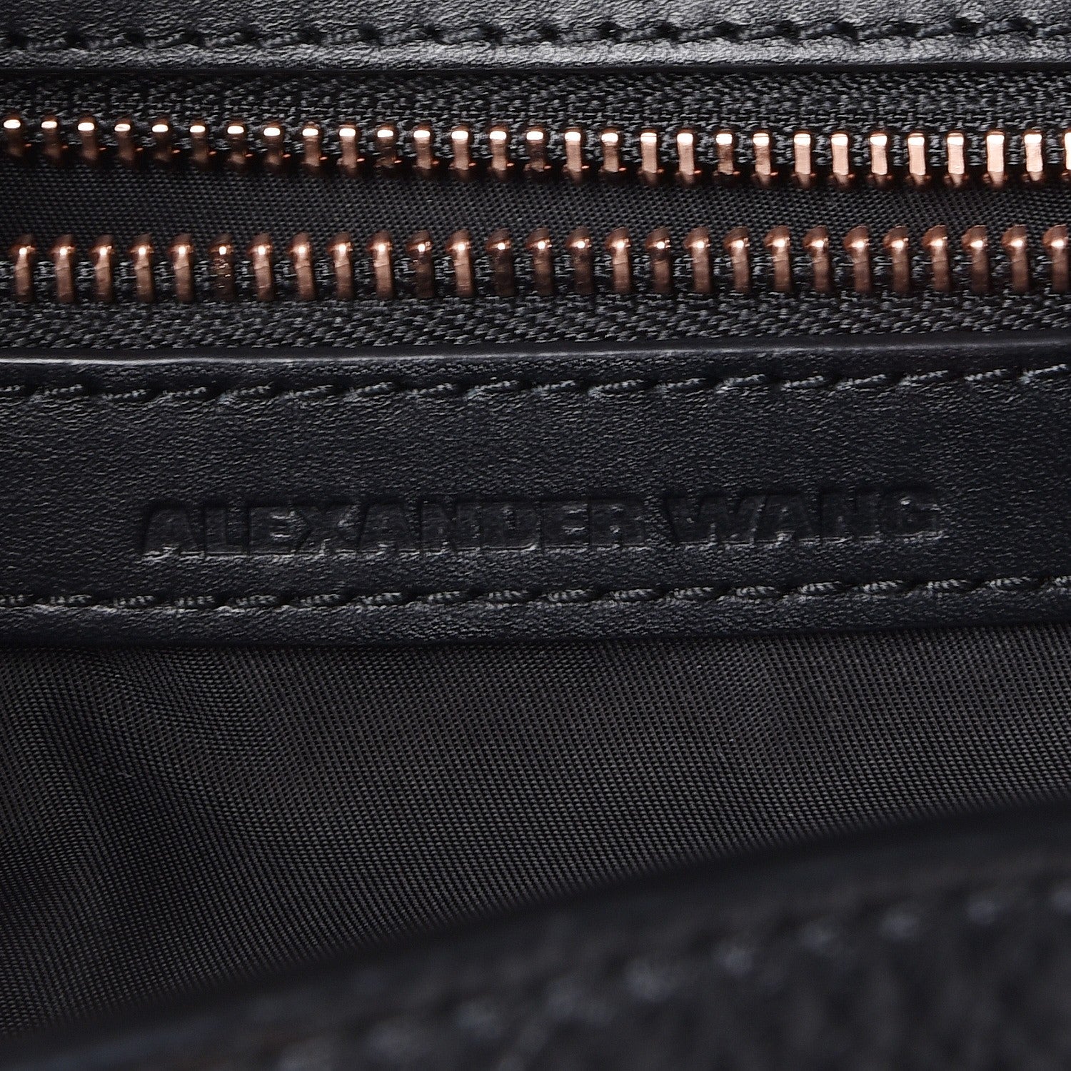 Alexander Wang Pebbled Calfskin Prisma Skeletal Backpack Black Rose Gold Hardware 6 of 9