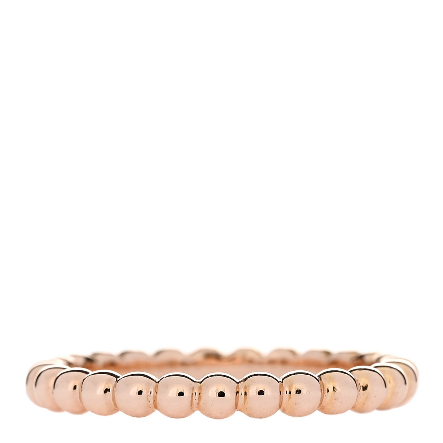 18K Rose Gold Medium Perlee Ring 58 8.25