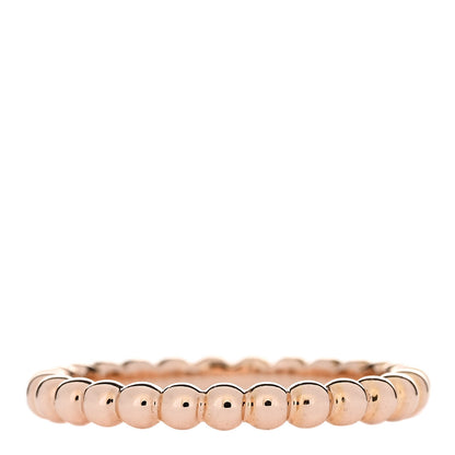 Van Cleef & Arpels 18K Rose Gold Medium Perlee Ring 58 8.25 3 of 5