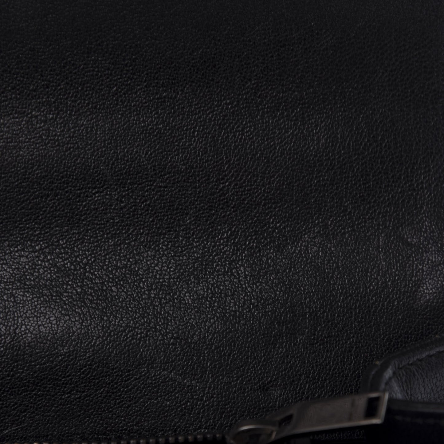 Sheepskin Matelasse Chevron Monogram Medium College Bag Black