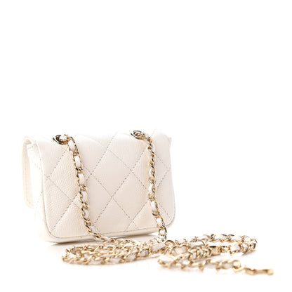 Chanel Caviar Quilted Belt Bag White 3 of 11