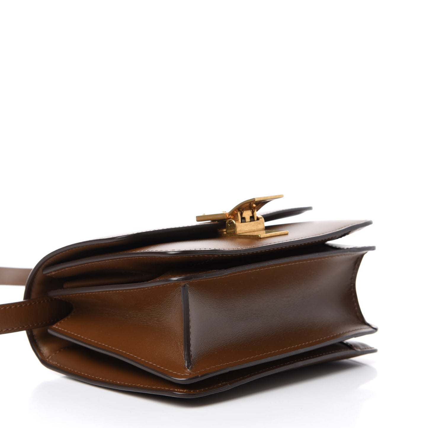 Smooth Calfskin Small Classic Box Flap Bag Camel