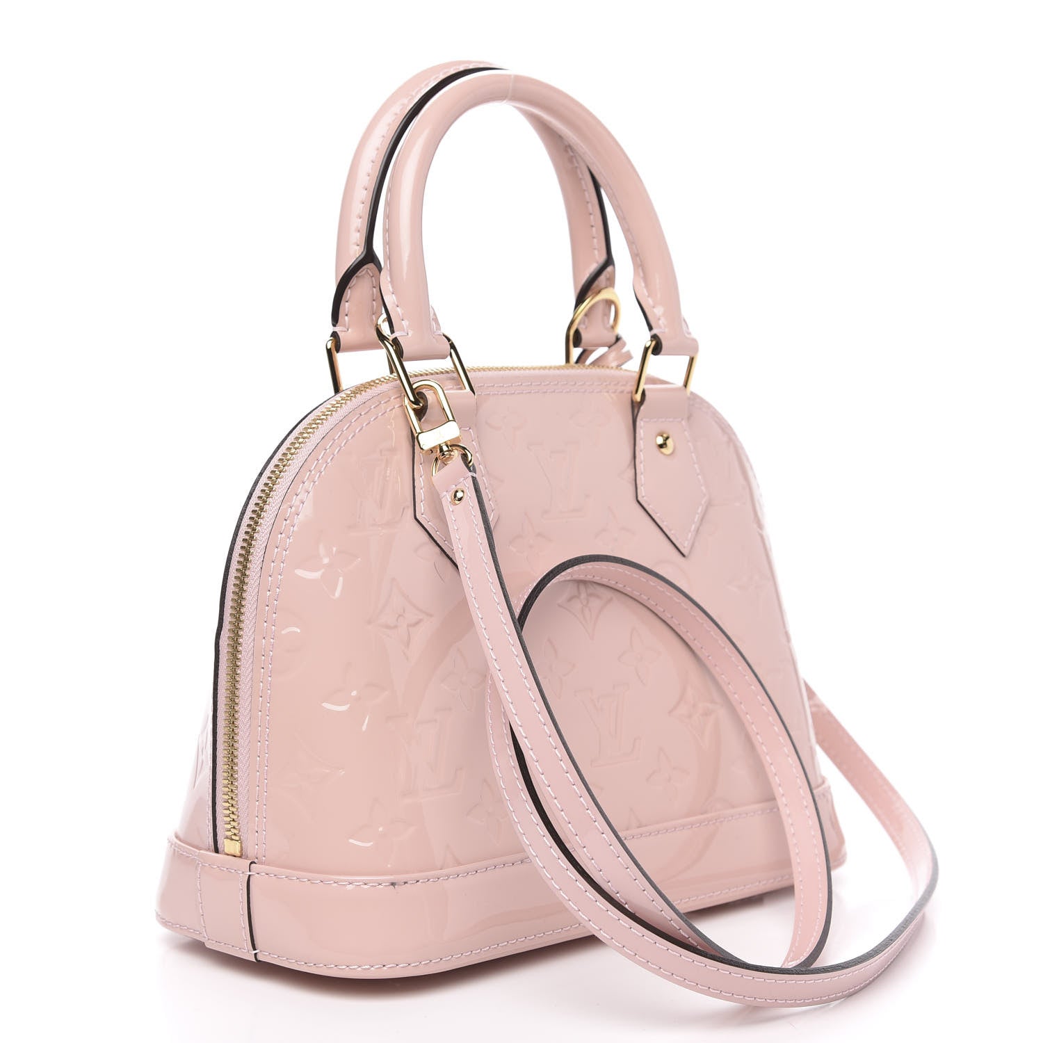 Louis Vuitton Vernis Alma BB Rose Ballerine 3 of 8