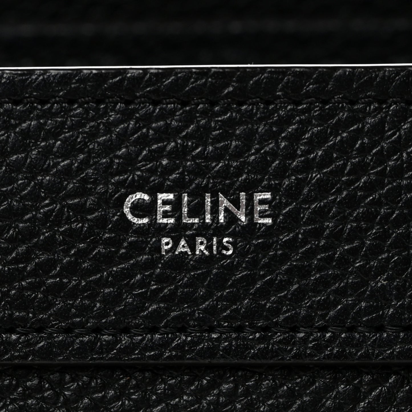 Drummed Calfskin Nano Luggage Black