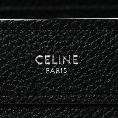 Celine Drummed Calfskin Nano Luggage Black 6 of 14