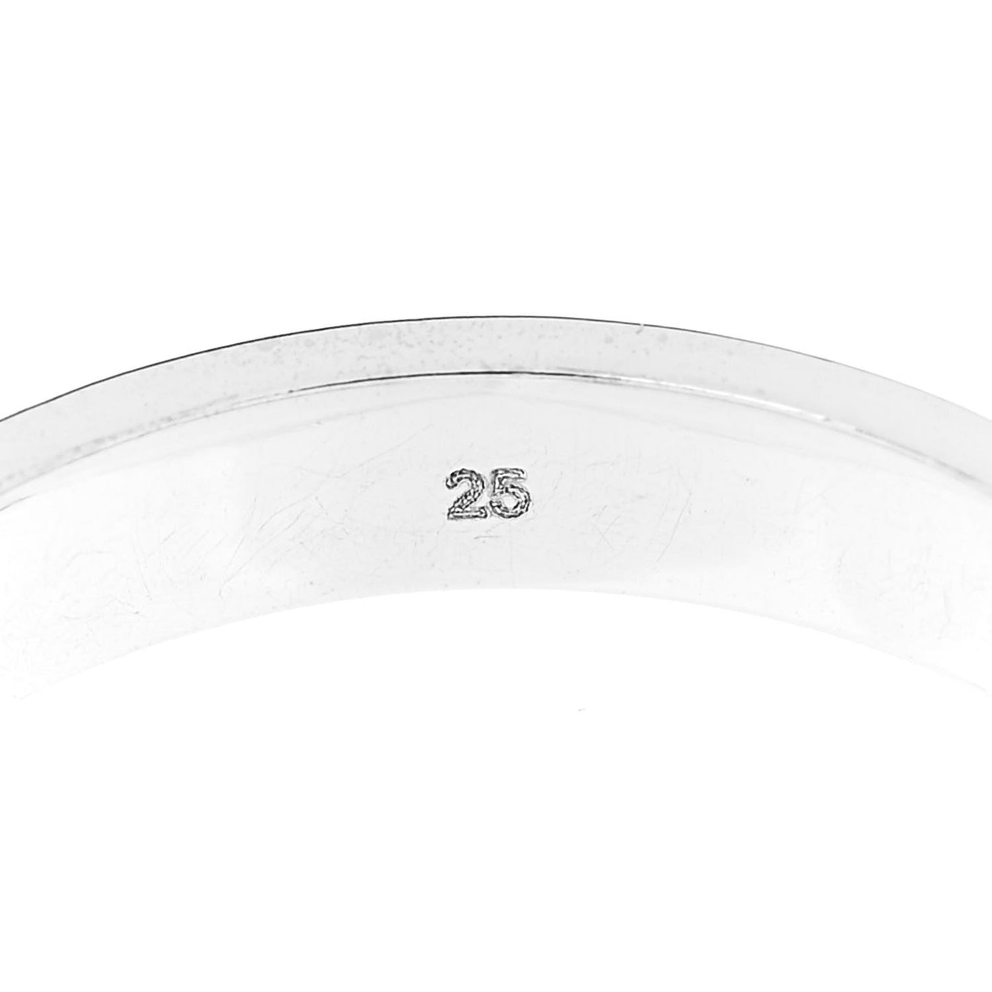 18K White Gold 4mm Icon Thin Band Ring 65 11