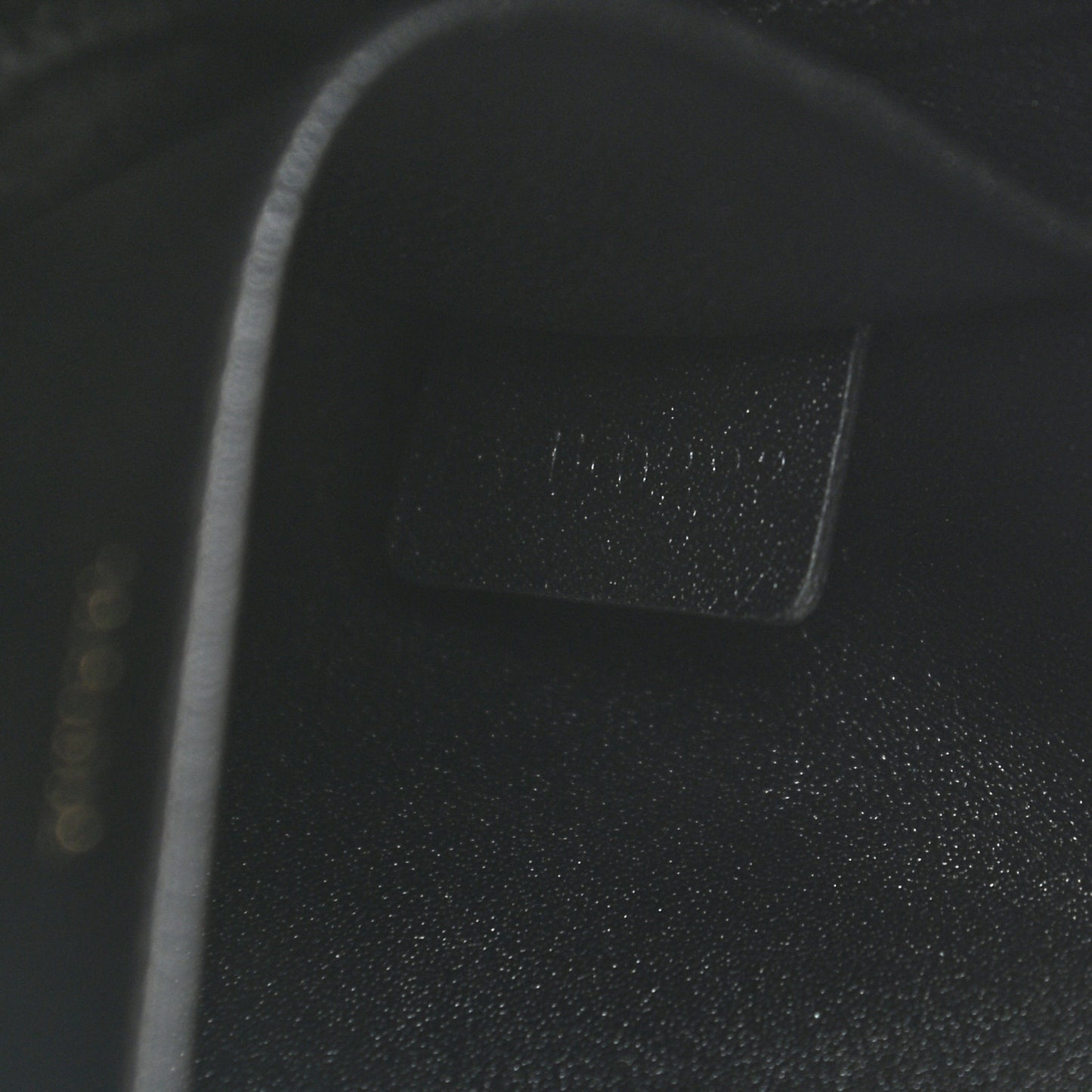 Shiny Calfskin Triomphe Shoulder Bag Black