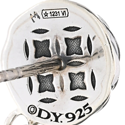 David Yurman Sterling Silver Hematine Sculpted Cable Drop Earrings 4 of 4