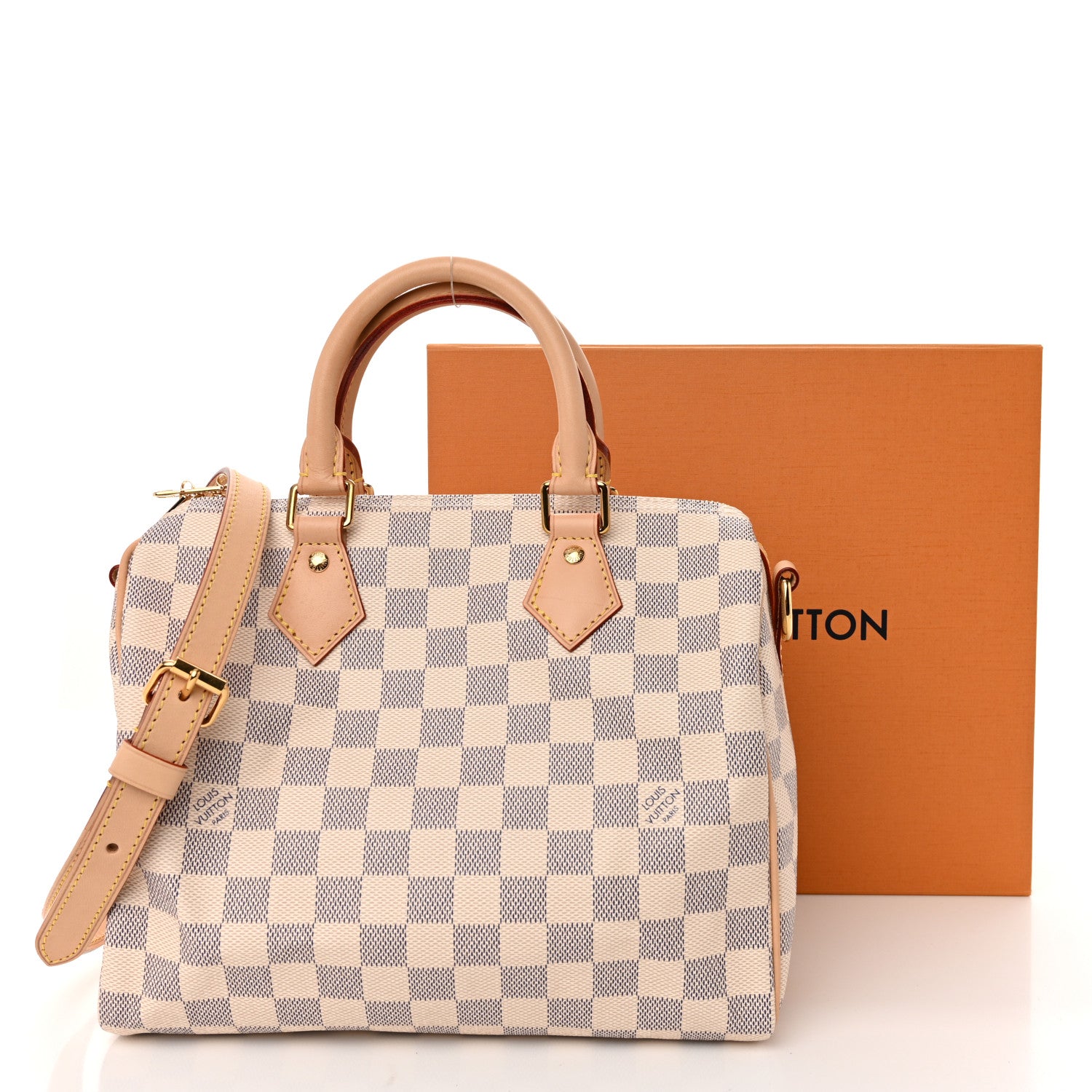 Louis Vuitton Damier Azur Speedy Bandouliere 25 10 of 10