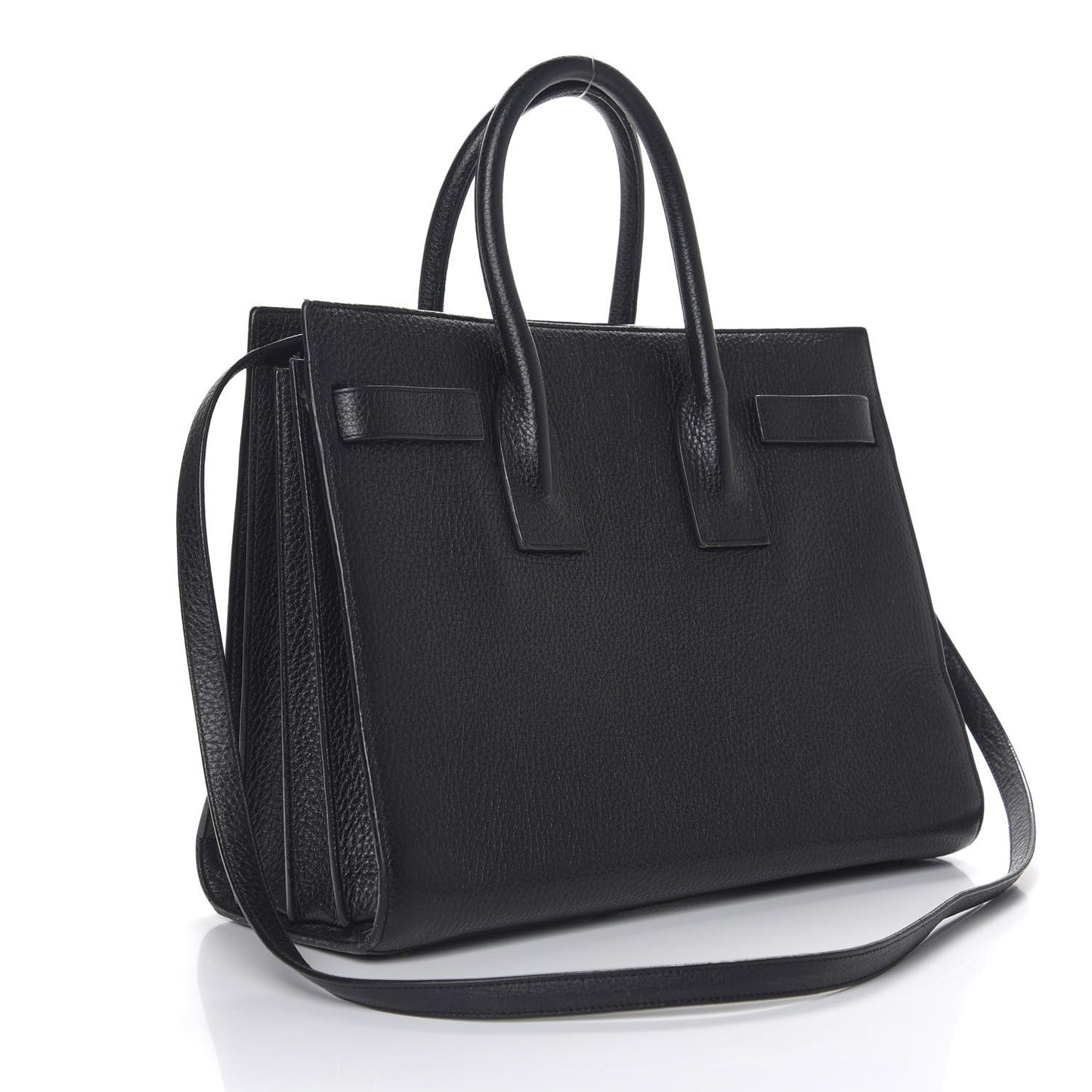 Grained Calfskin Small Sac De Jour Black