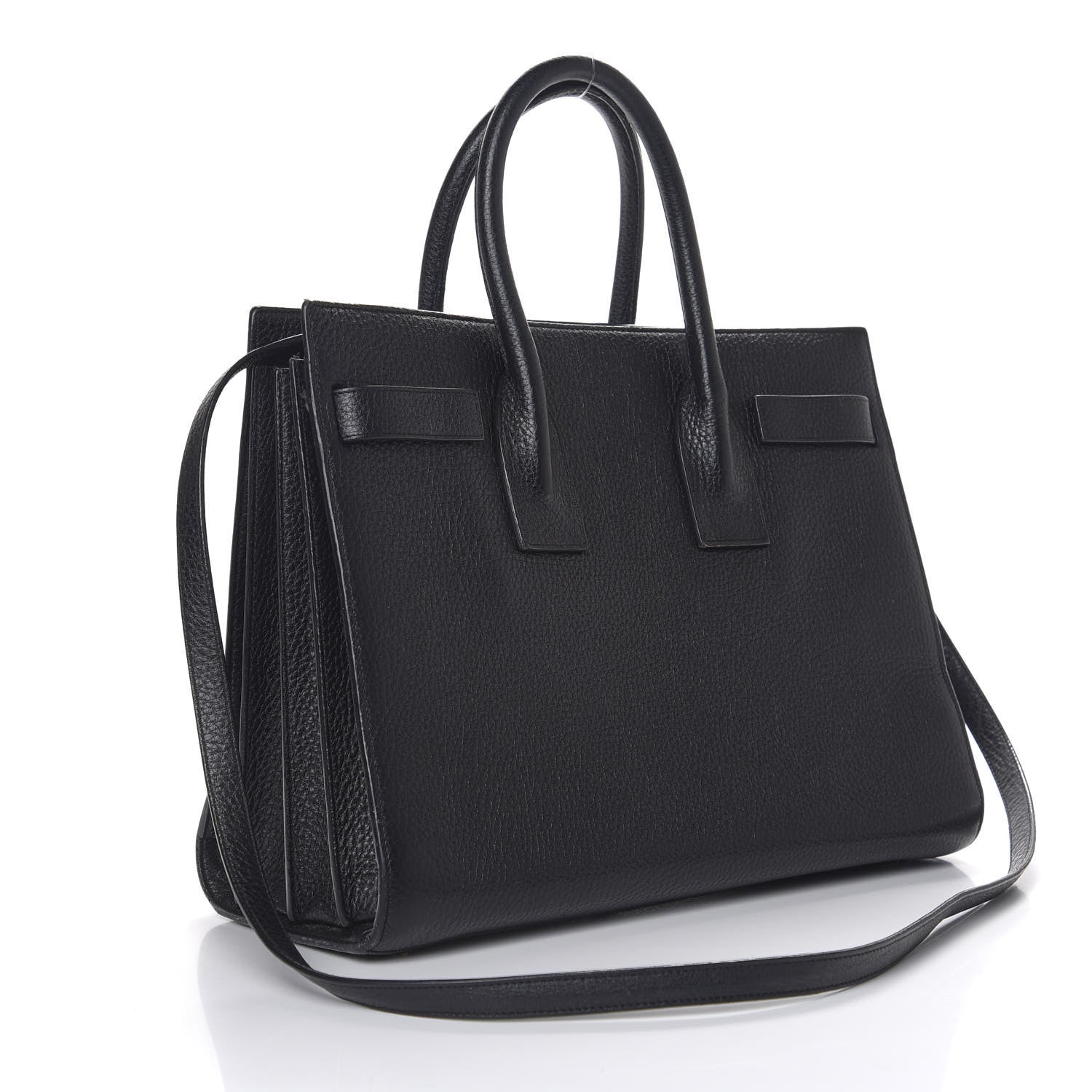 Saint Laurent Grained Calfskin Small Sac De Jour Black 2 of 10