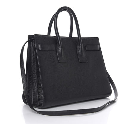 Saint Laurent Grained Calfskin Small Sac De Jour Black 2 of 10