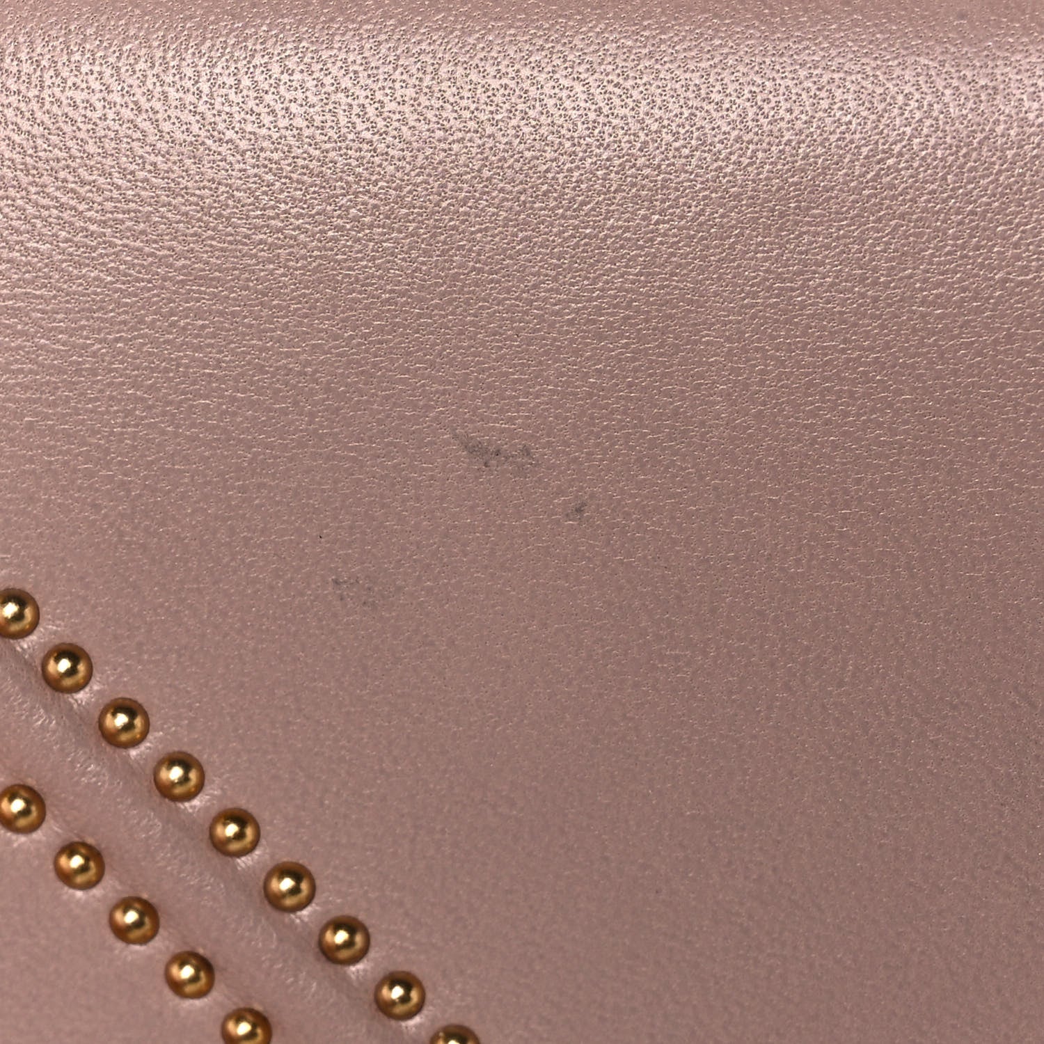 Christian Dior Calfskin Studded Diorama Wallet on Chain Pouch Nude 13 of 16