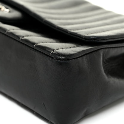 Chanel Lambskin Vertical Quilted Medium Single Flap Black 13 of 23