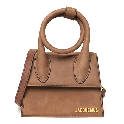 Jacquemus Suede Le Chiquito Noeud Brown 1 of 11